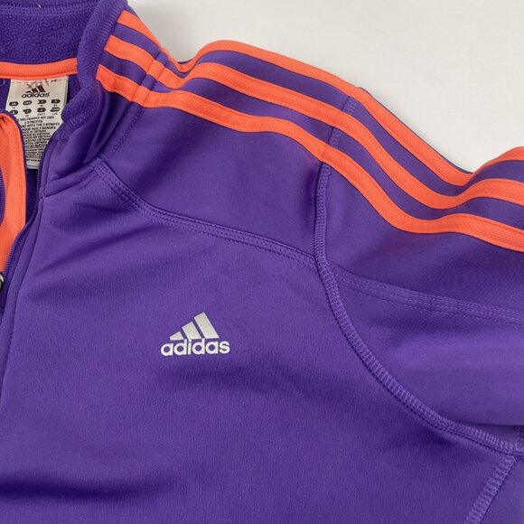 Adidas Formotion Response 1/4 Zip Sweatshirt Women’s L Active Climawarm Purple - Picture 6 of 10